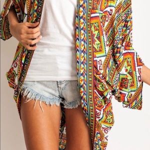 ARNHEM Song Bird Kimono - Mayan Song - Small